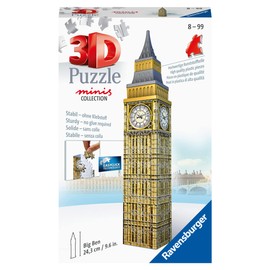 Ravensburger 11246 3 Big Ben Mini 54 Piece 3D Puzzle, No Glue Required