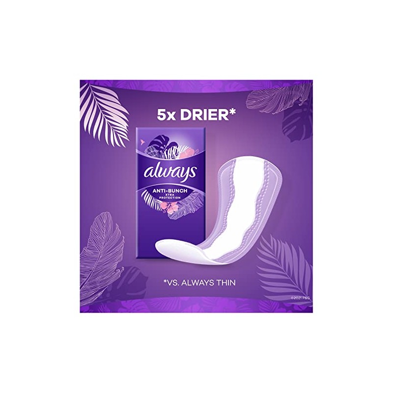 Always Xtra Protection Long Daily Liners Unscented 108 Count