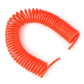 ERGAOBOY Recoil Pneumatic Hose, 8 x 5 mm, 12 m Red Coil Spring Hose, Pneumatic Tools, Pack of 1