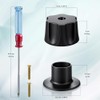 Manerales Alfa para Regadera Queen Standar Plateado Mate Hexagonales