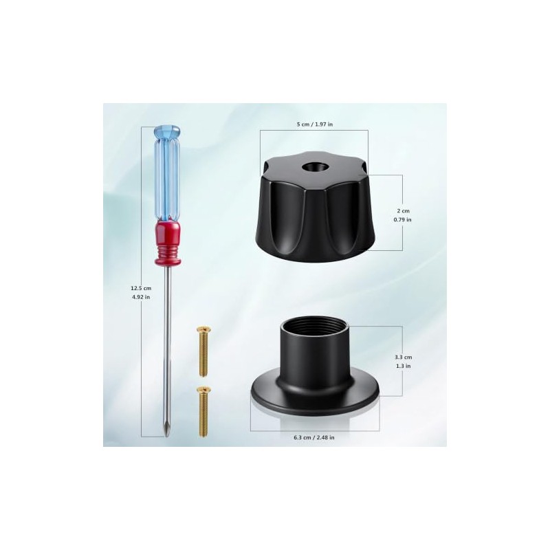 Manerales Alfa para Regadera Queen Standar Plateado Mate Hexagonales