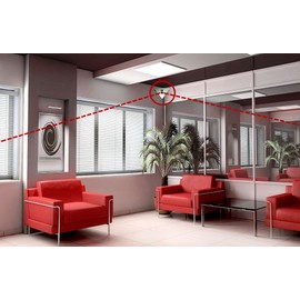 1920 x 1080 HD CVI Corner Mount Security Camera 2.8mm Wide Angle Lens, Array LED, Prefect for Elevator, Inside Room.-Must BE Used with A CVI Capable DVR!