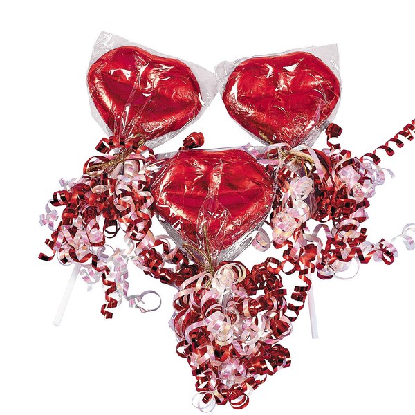Chocolate Flavored Lips Sucker - 12 Individually Wrapped Pops -