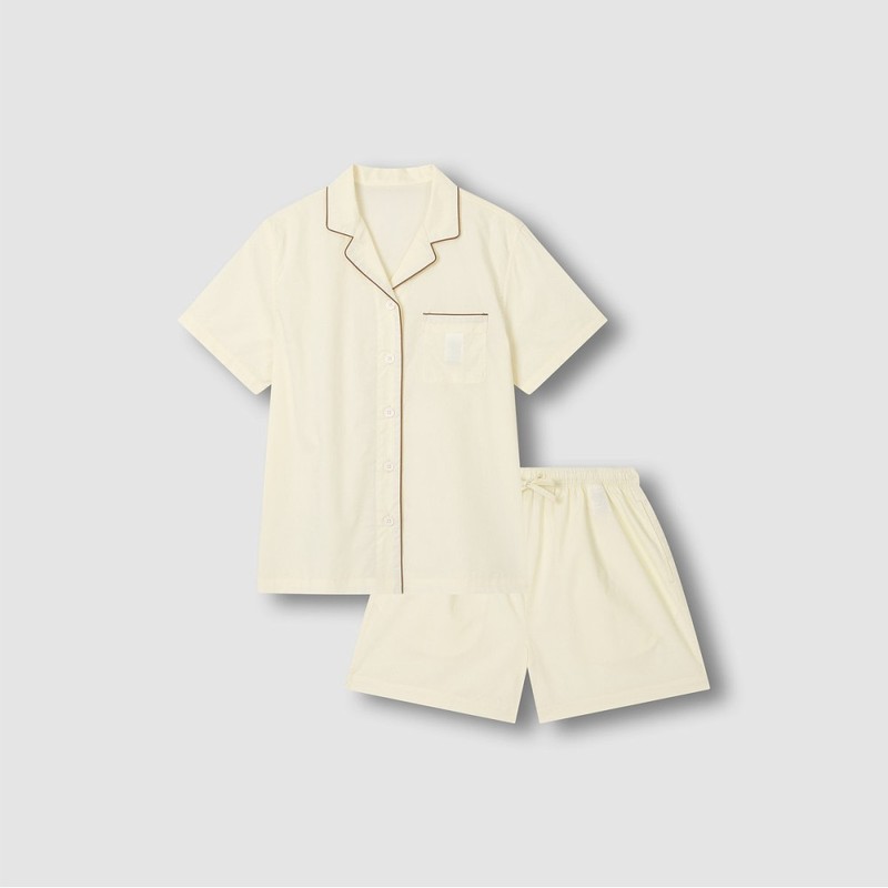 JAJU [JAJU] ★Online Exclusive★ Men/Women 60s Cotton Line 5-Part/3-Part Pajama