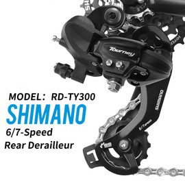 Huazu Rear Derailleur 6/7-Speed for Tourney RD-TY300 Mountain Bikes-Smooth Shifting Direct Mount Design
