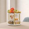 YATINEY Lazy Susan Organizer, Rotating Spice Rack, 2 Tier Spice