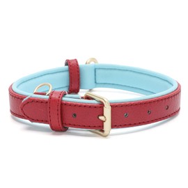 Collar de perro clásico de piel auténtica, suave, transpirable, impermeable, para perros grandes, medianos y pequeños                                 