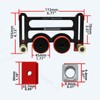 Double Wheel Bearing Roller with Sliding Blocks Table Saw Guide