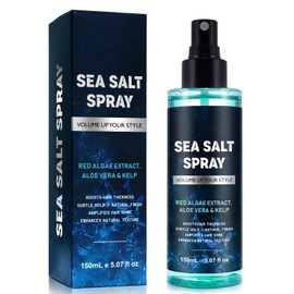 QRZBPZWE Mens Sea Salt Spray for Hair, Seasalt Texture for Men, Texturizing Thickening with Kelp, Aloe Vera & Red Algae, Adds Instant Volume, Thickness, Styling-5 oz.