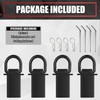 VIAGL 4Pcs 18000lbs Heavy Duty Removable D Ring Stake Pocket