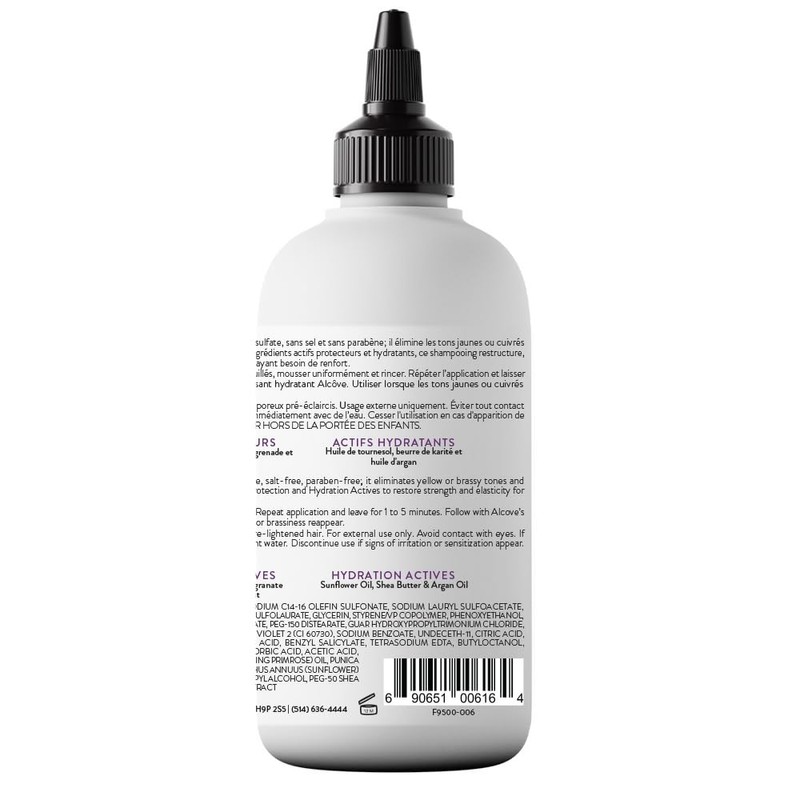 Alcôve - Violet Shampoo - Evening Primrose Oil, Mango Extract,