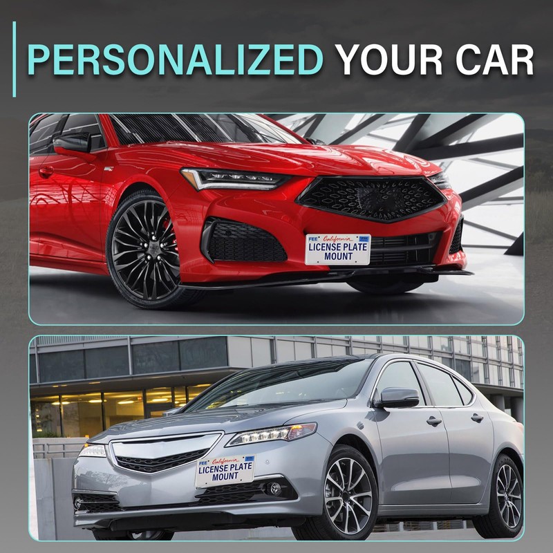 Durable Front License Plate Holder Compatible with Acura 2015-up TLX