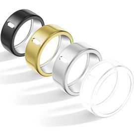 4 Pack Cover Compatible with Oura Ring Gen 4/Oura Ring Gen 3 Horizon/3 Heritage, Charging Derectly, Anti-Scratch TPU Protector for Women Men Working Out Gym