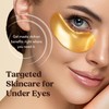 Máscara de ojos de oro de 24 quilates 20 pares