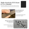 Pack of 10 Eva Foam 6 mm Black Foam Panels,