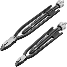Mudder 2 Pieces Aircraft Safety Wire Twisting Pliers Tools Wire Twist Pliers 9 Inch 6 Inch for Aircraft Auto Industry(Black)