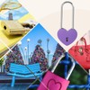 PATIKIL 3.9 Inch Love Locks Heart Padlock with Key Set,