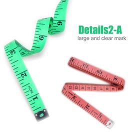 Pack of 12 Tape Measure, Soft Tailor Measuring Tape, Tape Measure, Sewing Cloth Measuring Tape Ruler for Body Fitness Sewing Craft 150 cm, 6 Colours