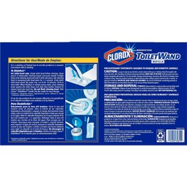 Clorox ToiletWand,Disposable Toilet Cleaning Rainforest Rush Refill (36 Count 1 Toilet)