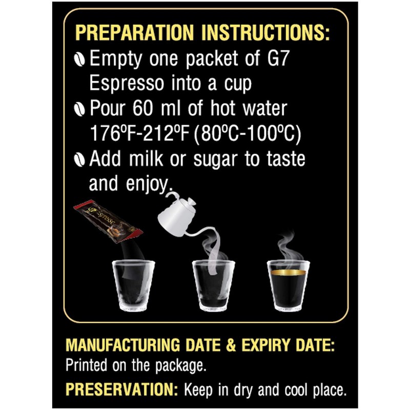Trung Nguyen — G7 Instant Coffee — Espresso — 100%