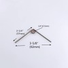 2 Pack V-Shape Long Reach Pruner Handle Replacement Spring 3-5/8''(92mm)