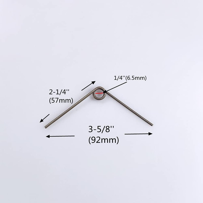 2 Pack V-Shape Long Reach Pruner Handle Replacement Spring 3-5/8''(92mm)