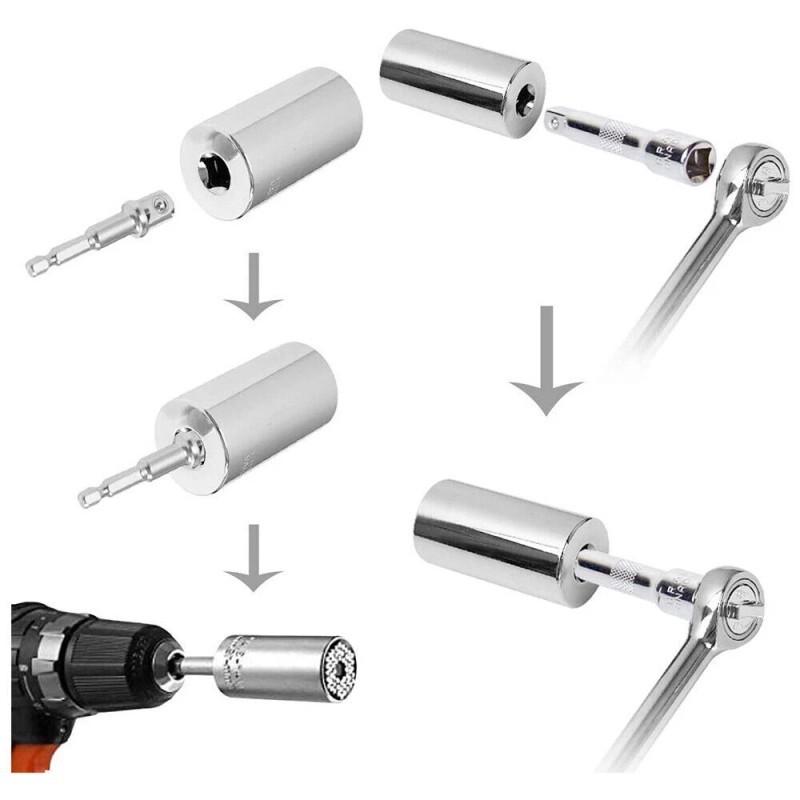 Unbranded 3/4/5/6Pc Socket Wrench Magical Grip Alligator Multi Tool with