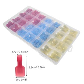 SHINEOFI 200pcs Nylon Insulated Male Female Crimp Wire Connectors Kit for Automotive Industrial Electrical Connections Durable Heat Resistant Fully Insulated Efficient Design Wide