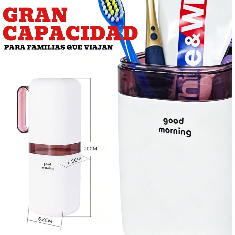 Lumbor37 Estuche para Cepillos de Dientes de Viaje, Soporte para