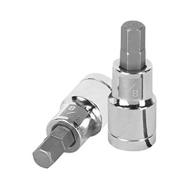 Truper D-1241-3/8, Dados de punta hexagonal, cuadro 1/2" de 3/8"