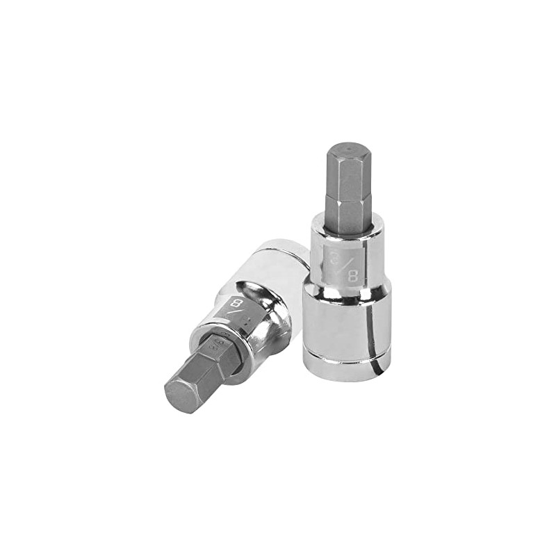 Truper D-1241-3/8, Dados de punta hexagonal, cuadro 1/2" de 3/8"