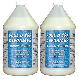 Pool & Spa Defoamer Concentrate: for Swimming Pools, Spas, Hot tubs, Decorative Fountains & Ponds-2 gallon case