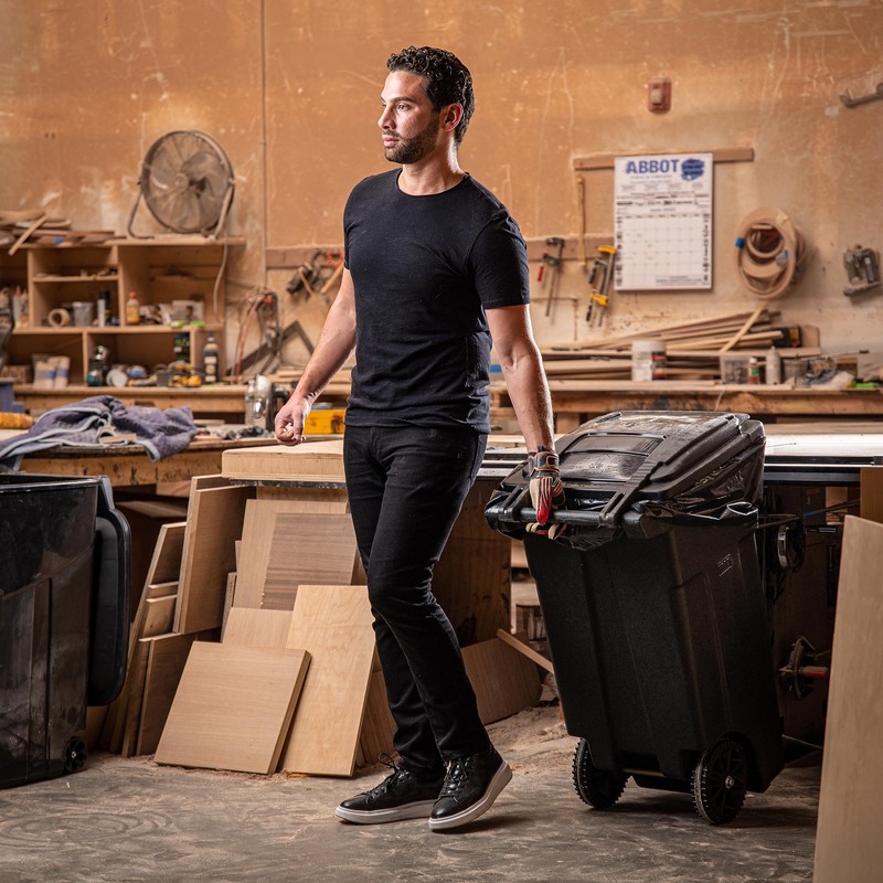 PlasticPlace 33 Gallon Trash Bags │ 1.7 Mil │ Black