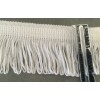 Unbranded WHITE 2 INCH LOOPED CHAINETTE FRINGE TRIM WITH DOUBLE