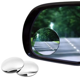 Blind Spot Glass 2" Mirror (2 Pack) Compatible with ICON i80 Golf Cart with Anti-Fog, Blur, Rust, Corrosion Resistant Aluminum Premium Stick Adhesive (2inch, 2 Total Mirrors)