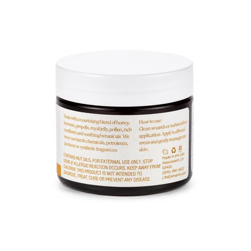 Life Elements Healing Honey Balm - 2 Ounces - Made