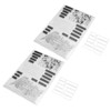 2Pcs Clear Stamp English Words Pattern Clear Safe Reusable TPR