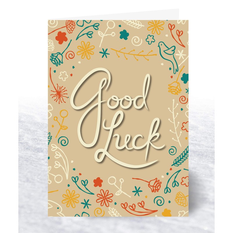 Olivia Samuel 12 x Good Luck Cards Folding Style Multi