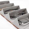 CHENKEE Sunglasses Storage Box, 6 Compartments, Foldable Glasses, Display Box,