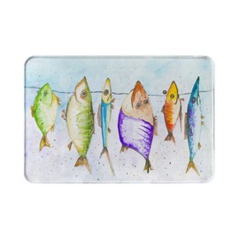 Fish Fishing Bath Mat Rug for Bathroom Floor Plush Mats Small Bathmats Soft Washable Non Slip Absorbent Shower Carpet Kitchen Sink Rugs Bathroom Decor Accessories
