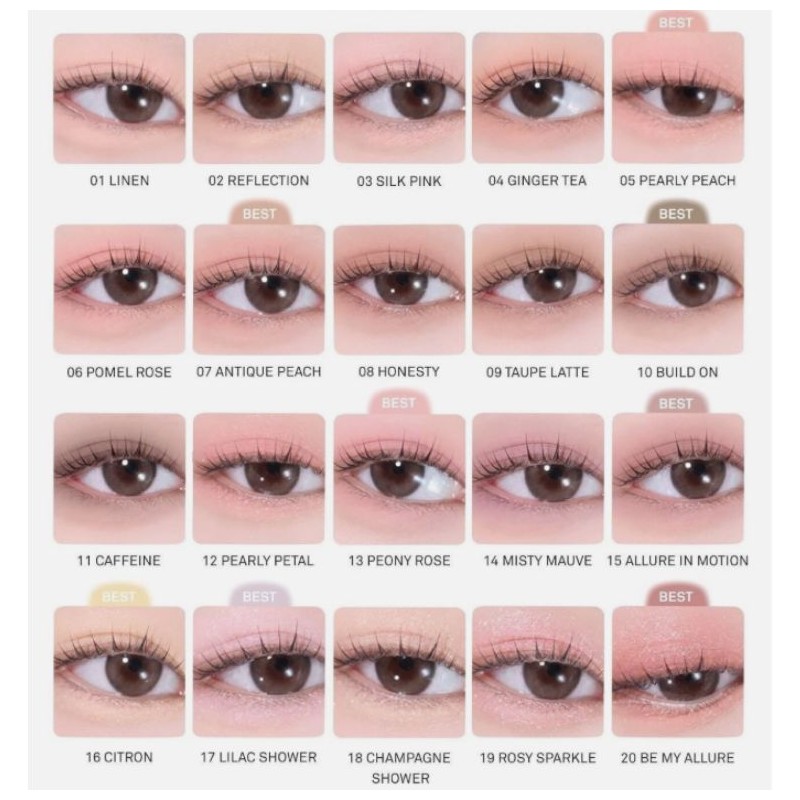 HINCE Single Eyeshadow 1.7g [Milky Soap Collection], Color:20 Be My