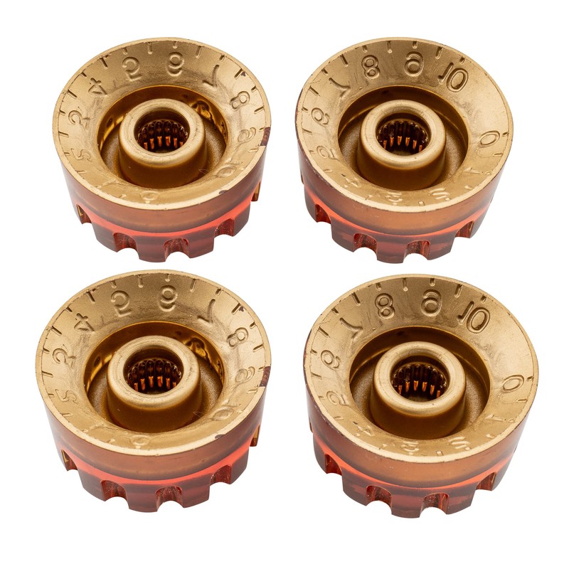 Musiclily Pro Metric Coarse-knurled 18 Splines Speed Knobs for Epiphone