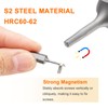 sourcing map 2pcs T6 Torx Screwdriver Bit 1/4" Hex Shank