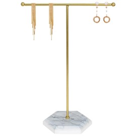 Jewellery Holder Chain Holder, Metal Jewellery Stand, Necklace Holder, for Necklaces, Bracelets, Earrings, Rings and Watches, Gold