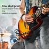 Guitar Strap Cool Skeleton Design Adjustable 2 Inches Wide Polyester