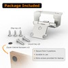 Chibery 10 Pack 1/2" Overlay Semi-Partial Wrap Around Hinges, Self