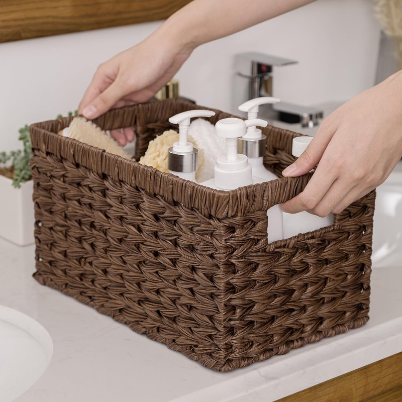 GRANNY SAYS Wicker Storage Baskets for Shelves, Wicker Baskets for