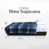 Colap Cobija C/barba Tilma Nevada 1.40mx2m Colap Ecológica Gruesa