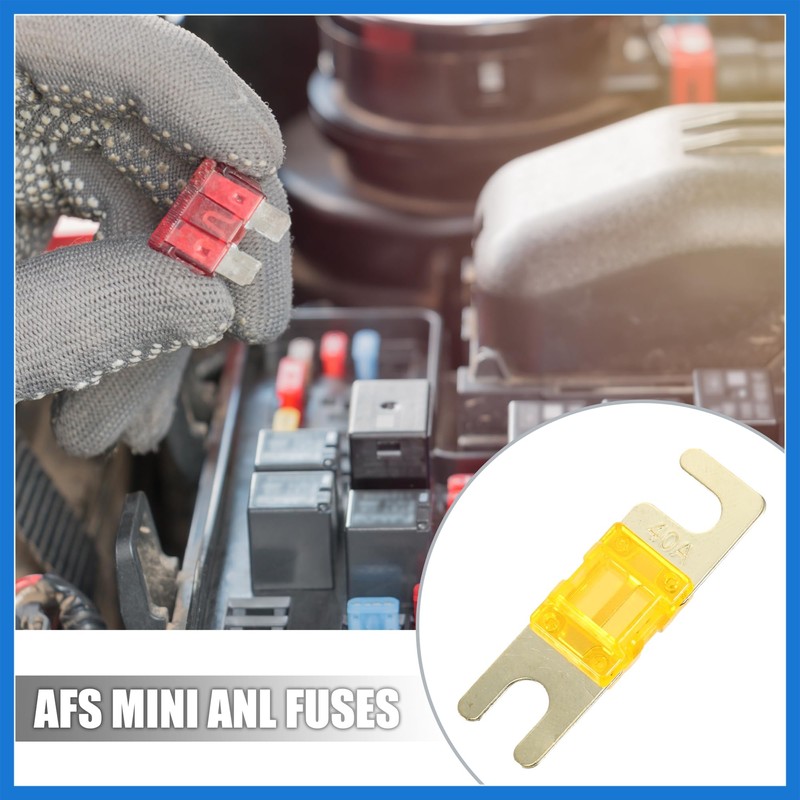 VekAuto 6pcs 40A AFS Mini ANL Fuse for Car Truck