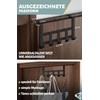 Menz Premium Door Coat Rack - Black Door Hook Rail